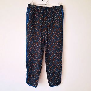 Madewell Small Black Floral Print Track Pant